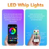 1ft LED Whip Lights 12‑24V 20 Colors IP67 Waterproof Overload