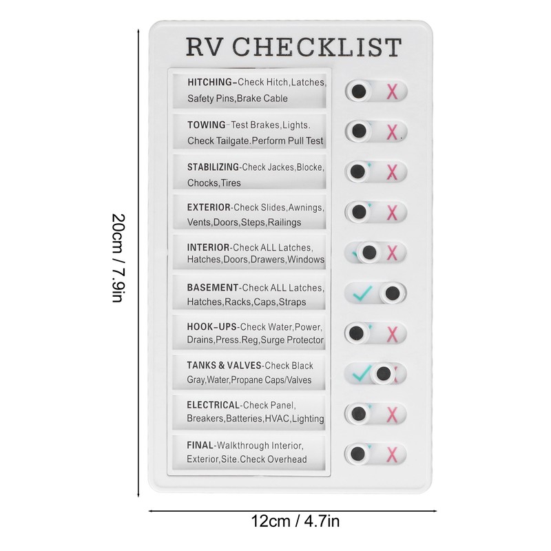 4pcs Checklist Board DIY Production Recyclable Portable Chore Checklist Detachable