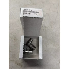 Parker Male Elbow Nickel Plated Brass Push To Connect 1/4 MNPT X  1/4 Inch Tube