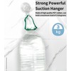 COM4SPORT Suction Hooks, 4 Packs Powerful Push and Lock Vacuum