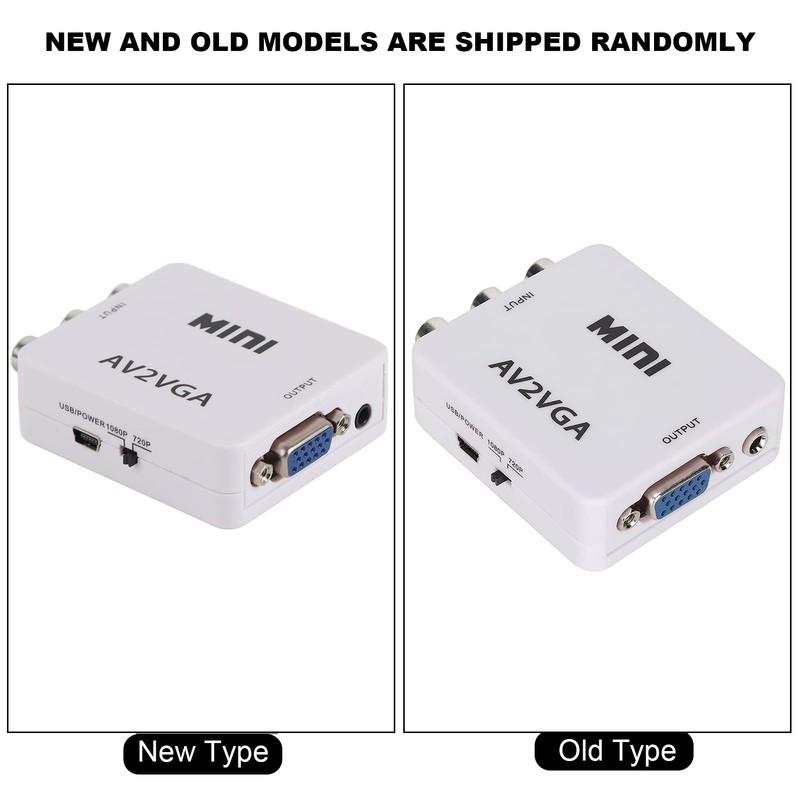 VGA AV Converter Adapter, Video Converter, Video Adapter, AV to
