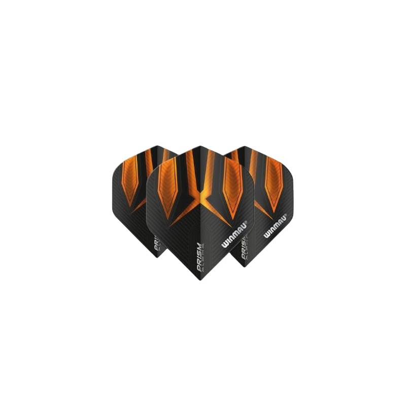 WINMAU Prism Alpha Black & Orange Extra Thick Dart Flights