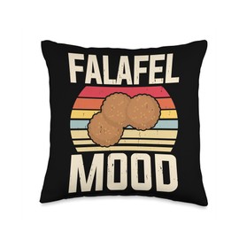 Arabic Hummus Falafel Foodie Vegetarian Vegan Middle Eastern Throw Pillow