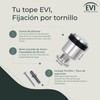 Evi Herrajes, Tope de puerta con base roscada in acero
