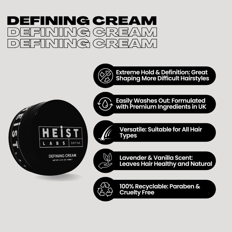 Defining Cream | Heist Labs | Hold & Definition (100ml)