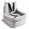Dog Car Seat Bed for Travel - Removable Washable Quilted