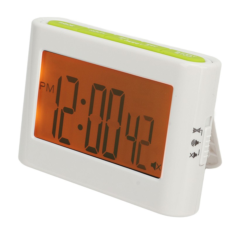 Digital Timer Countdown Up Back Light Vibration Sound Flash Alert