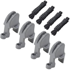 SZYNLIF 4 Pack Boat Fender Clips Boat Bumper Clips Adjustable Boat Rail Fender Clips Adjusters Hangers for Pontoon Bumpers