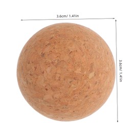 Abaodam 5 Pack Table Football Cork Balls Table Soccer Accessory 36mm Softwood Balls Foosball Game Parts
