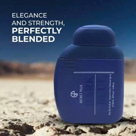 Secret Dark Blue by Secret Plus 3.4oz Eau De Parfum Men New Sealed Box