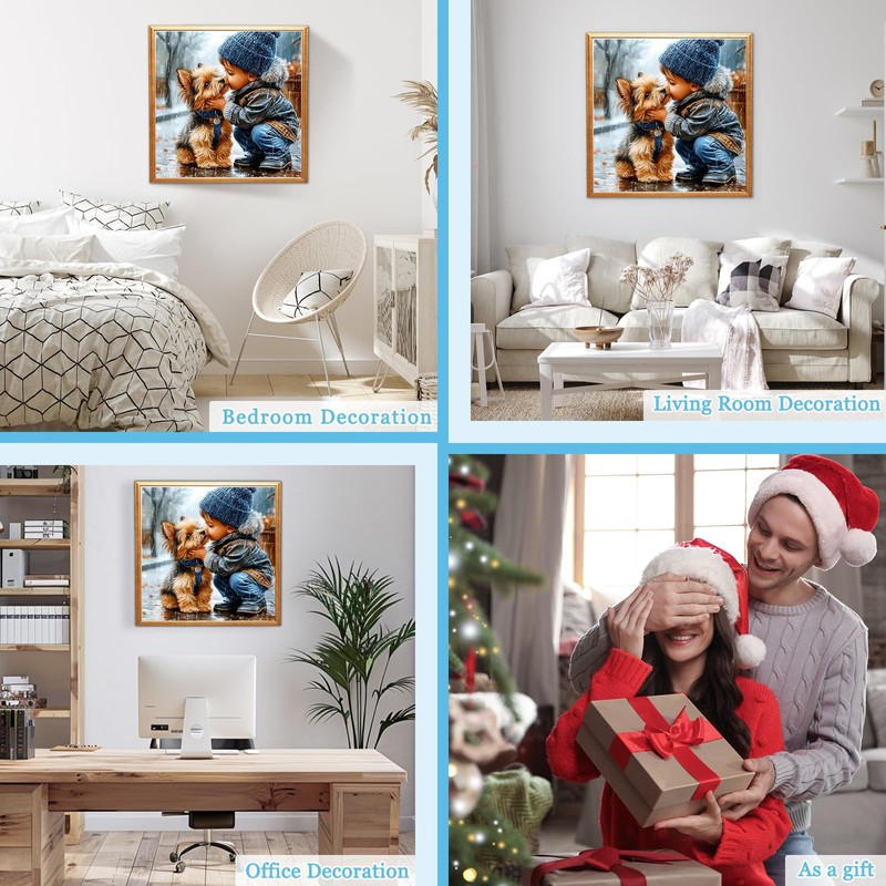 MAXBYE Diamond Painting Kits For Adults, Cute Dog and Its