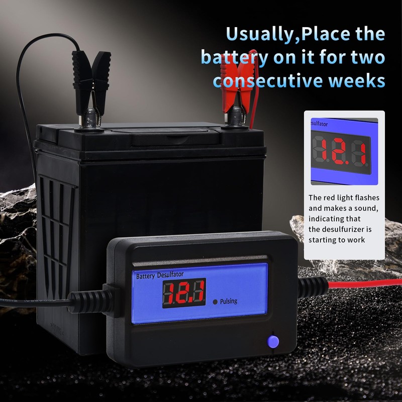 12V,24V,36V,48V Battery Desulfator, Automatic Plus Repair Reconditioner Extend Battery Life
