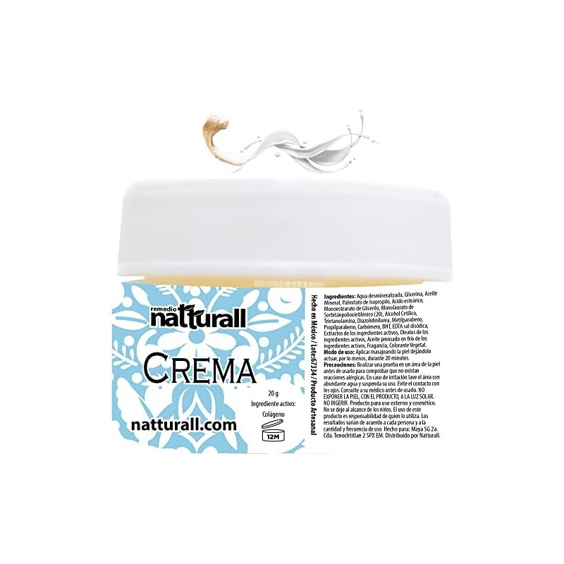 Colágeno Crema Facial Corporal Cara 20 g