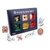 OBEST 6 Piece Wooden Puzzle and Metal Puzzle Puzzle Puzzle