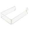 Toilet Roll Holder No Drilling Acrylic Transparent Wall Mount Toilet