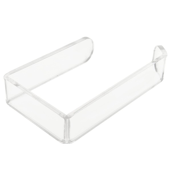 Toilet Roll Holder No Drilling Acrylic Transparent Wall Mount Toilet