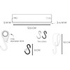 Brute Strength - Leather S Hooks for hanging - Grey