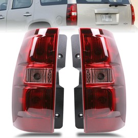 Goopool Tail Lights Assembly Compatible With Chevy Tahoe Suburban 2007 2008 2009 2010 2011 2012 2013 2014 Passenger and Driver Side Taillights Brake Signal Assembly With Bulb