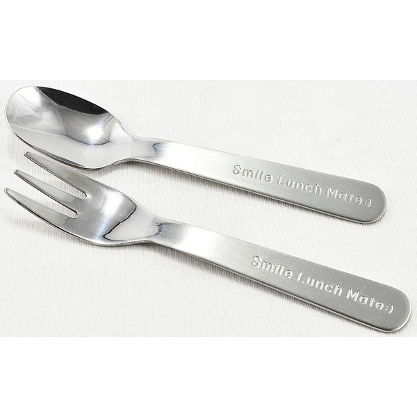 Jijinsha 42021-2 Spoon and Fork Set, Made in Japan, Red