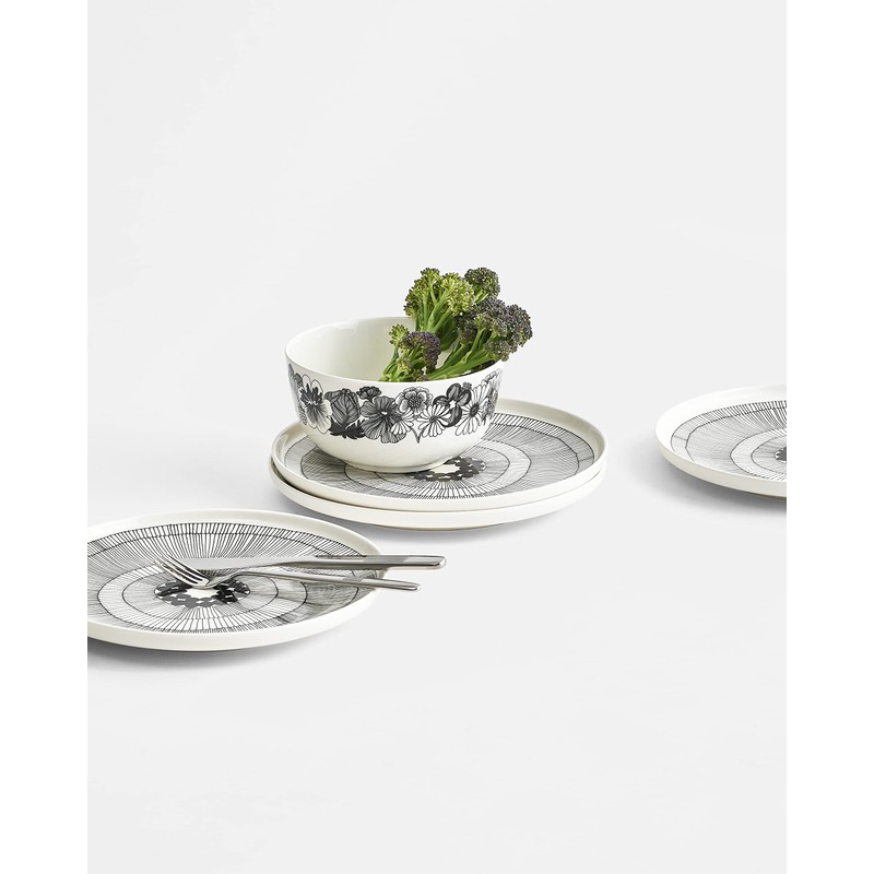 MARIMEKKO - Siirtolapuutarha Oiva Stoneware Dinner Plate, 10-Inch