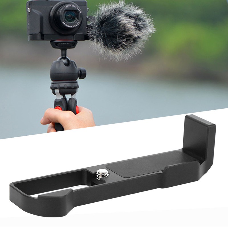 L Shape Extension Plate Microphone Adapter VLOG Photography Bracket for