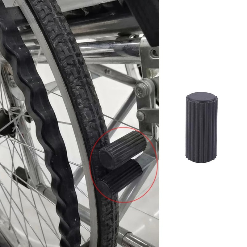 DeaHea 8 Pack Transport Wheelchair Brake Pads Replacement Plastic Sleeve
