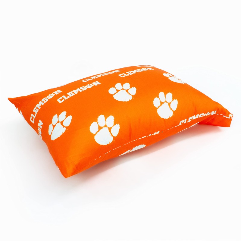 College Covers Clemson Tigers Pillowcase Pair - Solid (Includes 2