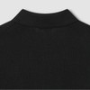JAJU [JAJU] Women's Lecture Collar Short-Sleeve Knit_Black