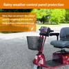 Fonakei Mobility Scooter Control Panel Cover Protective Tiller Panel Waterproof