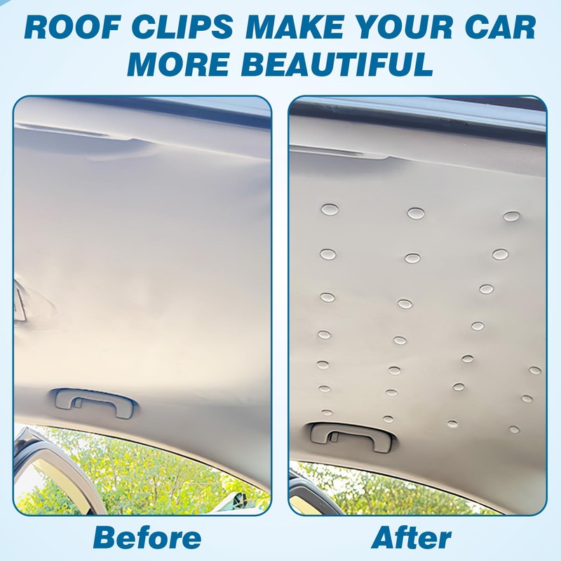 NZZVNZ 130 Piece Roof Liner Repair Set, Universal Car Roof
