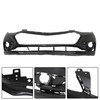 Thomletha Plastic Front Bumper Cover Primed without Parking Sensor Holes