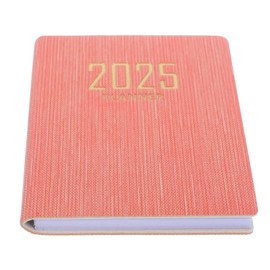 SHINEOFI 2025 Planner Notebook Mini Daily Schedule Notepad Mini Agenda Pocket Notepad Portable Academic Year Diary Planner Calendar Book for Stationery Office School Supplies, P-ink