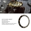 Ceramic Watch Bezel Ring Black Base Gold Digit Watch Bezel