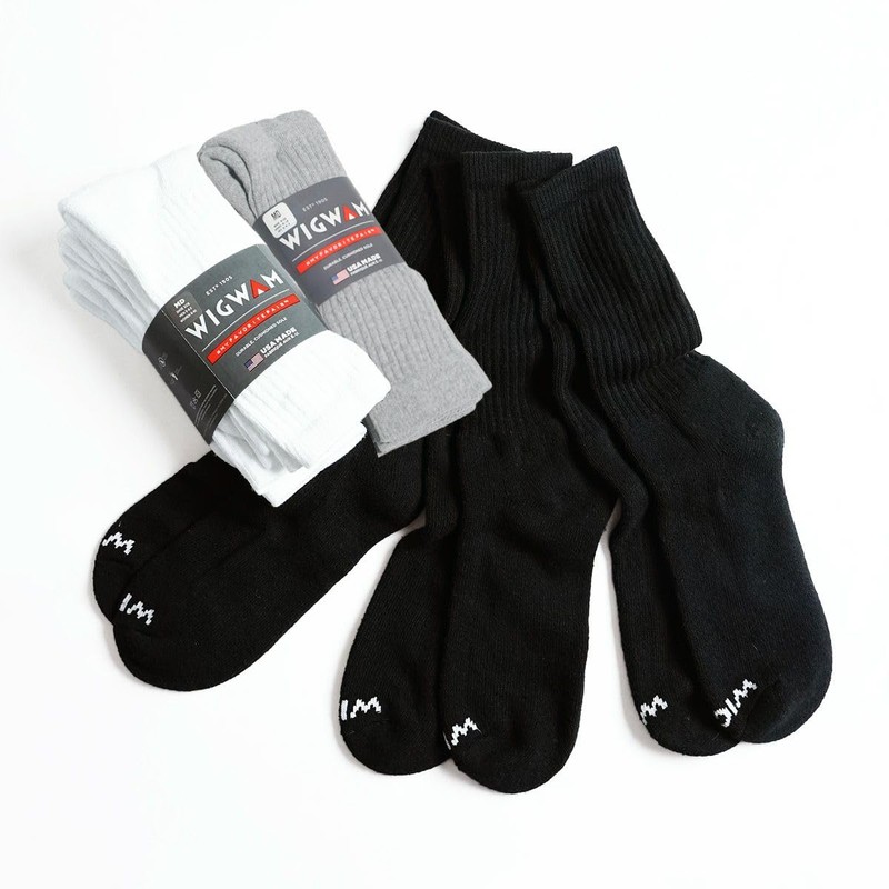 Wigwam Super 60 Crew Socks, Set of 3 Pairs, white