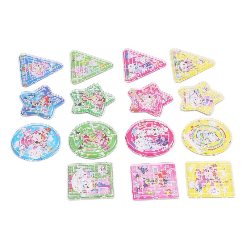 60pcs Balanced Ball Maze Toys Mini Maze Puzzle Games Palm