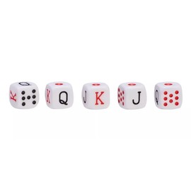 DOMINO'S AZTECA MEXICO Dados De Poker Cubano De Acetato