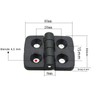 Pack of 4 Hinges for Cabinet Doors, Nylon Hinge, 30