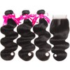 Beauty Princess Body Wave Human Hair 3 Bundles with Closure