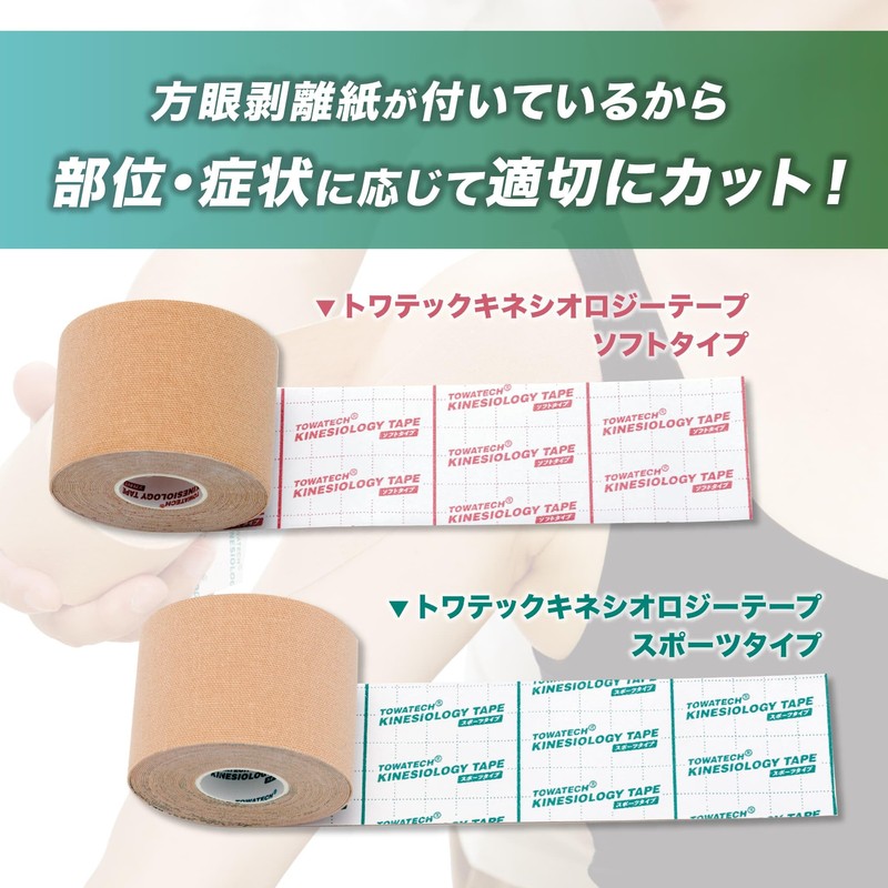 Toatec Kinesiology Tape 75mm x 31.5m 1 Roll Soft Type