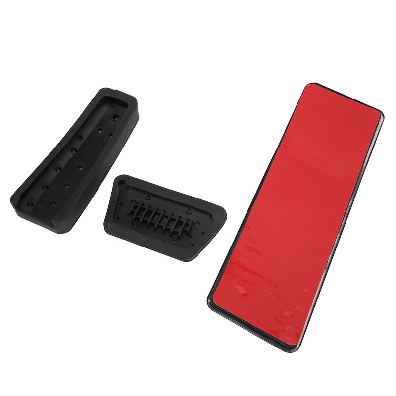 3pcs Accelerator Brake Pedals Foot Rest Plate Waterproof Fireproof Replacement