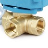 U.S. Solid 3-Way Brass Motor Ball Valve, Heavy Duty Versatile
