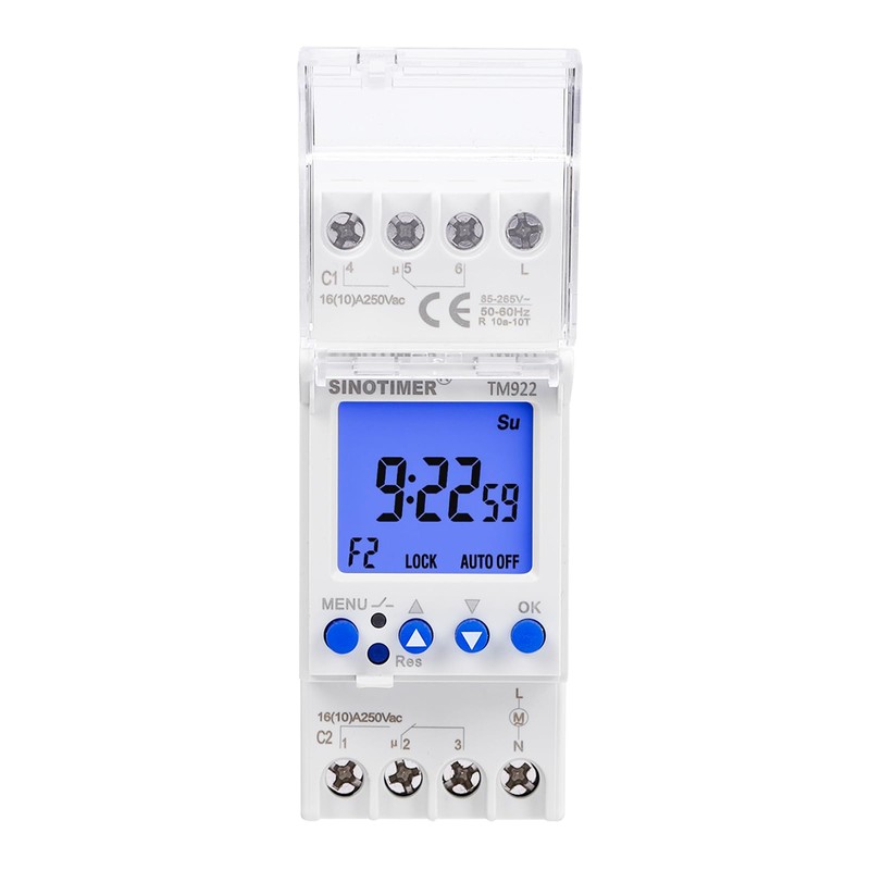 TM922 2 Channels Big LCD Display Programmable Timer Time Clock