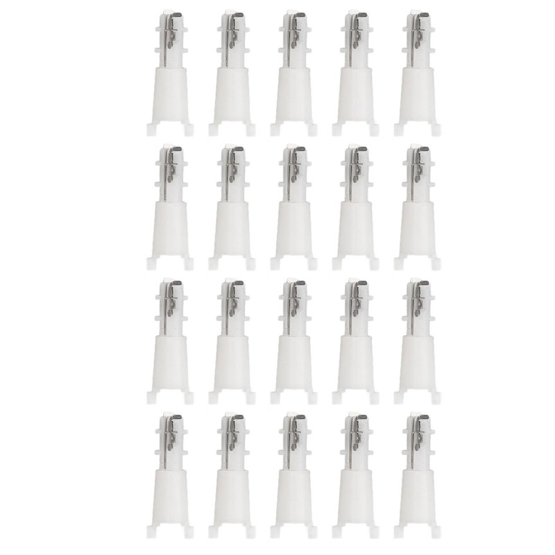 20pcs Nose Hair Cutter Replacement Head with Cleaning Brush Steel