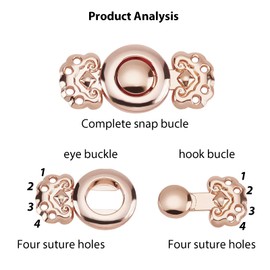 Pack of 20 Cloak Clasp Clasps, Retro Cardigan Collar Clips, Hook and Eye Cardigan Clip, for Dresses, Sweaters, Scarves, Shirts, Cardigans, Accessories (5 Styles)