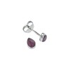 Stud Earrings 925 Silver Gemstone Earrings Real Silver Women's Sterling