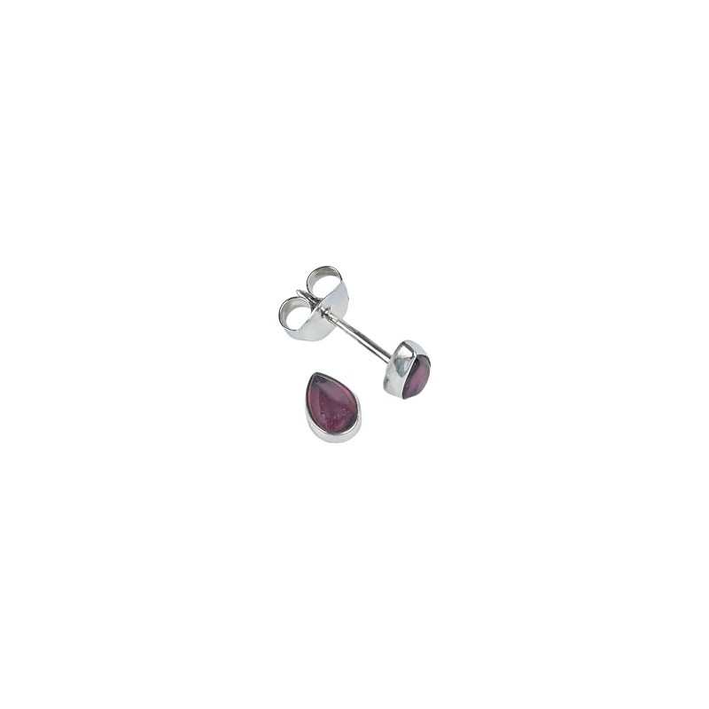 Stud Earrings 925 Silver Gemstone Earrings Real Silver Women's Sterling