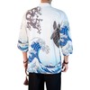 PRIJOUHE Men's Lightweight Kimono Jacket Seven Sleeve Open Front Cardigan