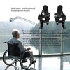 Wheelchair brakes, Universal Brake, Replacement Parts, One-Handed Operation, Suitable For