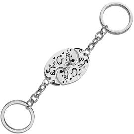 Funny Otter Gifts for Women Cute Matching Keychains for Couple Christmas Stocking Stuffers Gifts For Girlfriend Wife Boyfriend Husband Anniversary Engagement Wedding Valentines Day Gift For Her Him