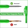 Hiboom 3 Pack Carpenter Pencils Set with 24 Refills, 2.8